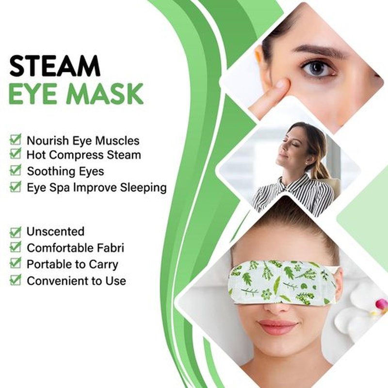 Minidiva Steam Eye Mask for Dry Eyes, 10Pcs Self Heating Spa Warm Eye Mask Relax Sleep Mask, Disposable Heated Eye Mask for Dark Circles Eye Fatigue, Relieve Stress Eye Fatigue (Unscented*3)