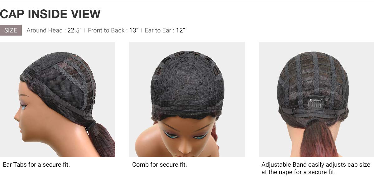 Sensationnel Dashly wig - unit 6 non lace cap ready to wear ear to ear lacepart synthetic (T2/350)