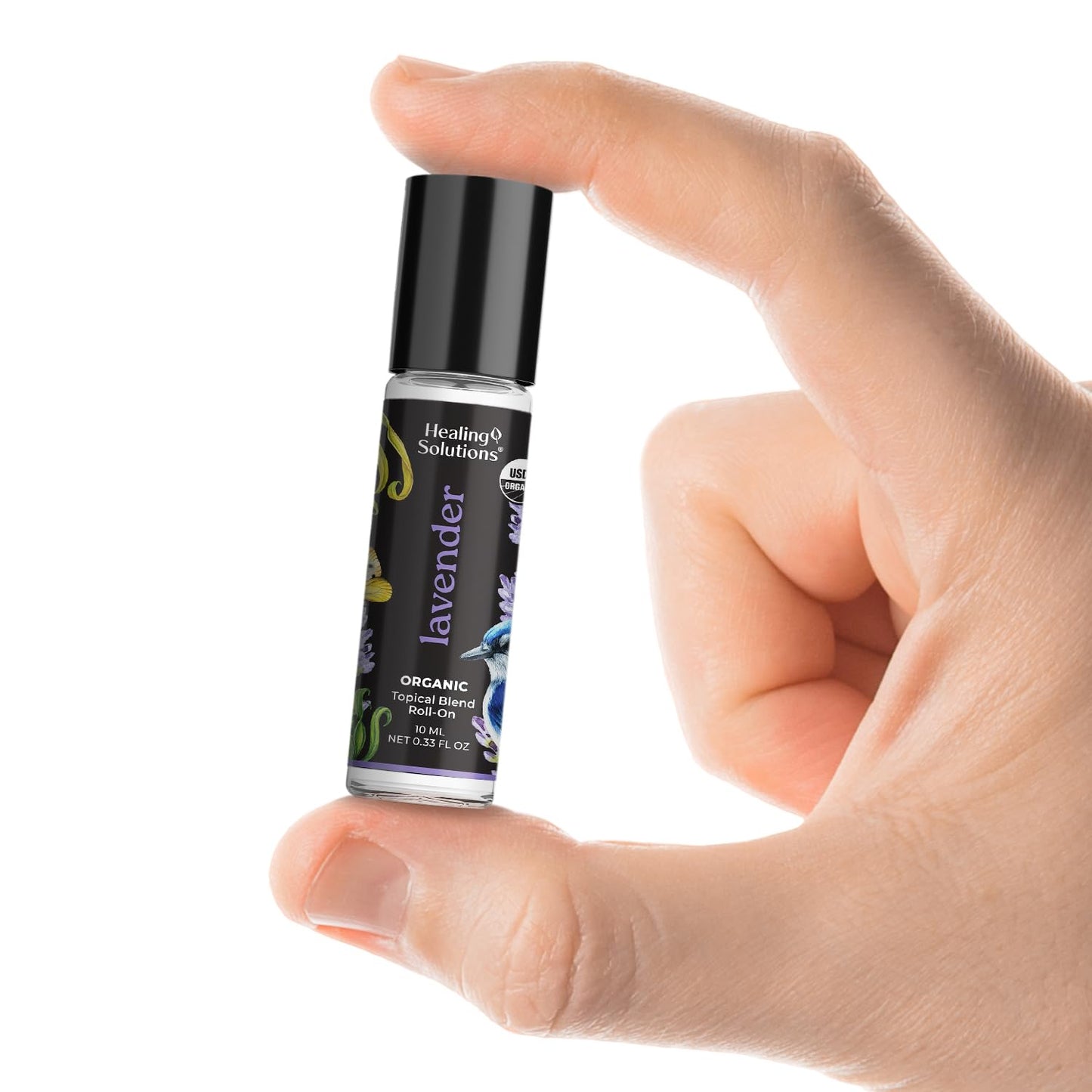 Healing Solutions – Lavender Essential Oil, Roll on Perfume, Essential Oil Roller – 10ml
