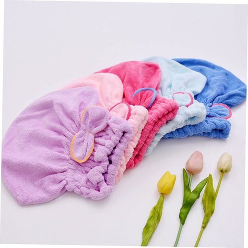 FOYTOKI Elastic Shower Kid Bath Towels Elastic Hair Bands Towel Hair Towel Body Towels for Shower Bath Towel Hair Towel Hair Stuff Absorbent Washcloths Fast Drying Cap