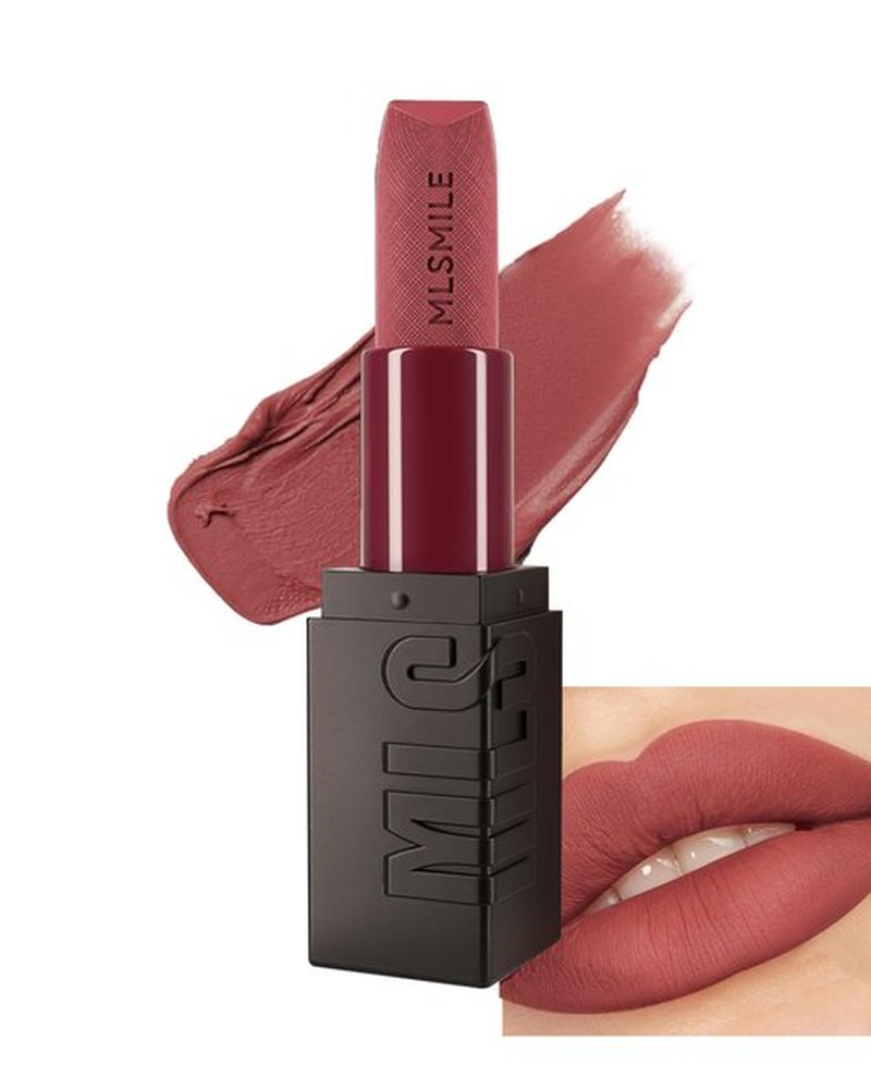 Matte Lipstick Rose Cherry, Nude Matte Red Lipstick Long-Lasting Lip Makeup Waterproof Smudge Proof for Women,Silky Velvet Moisturizing Lip Stick High Impact Lip Color Lip Gloss Balm Gift for Girls-04