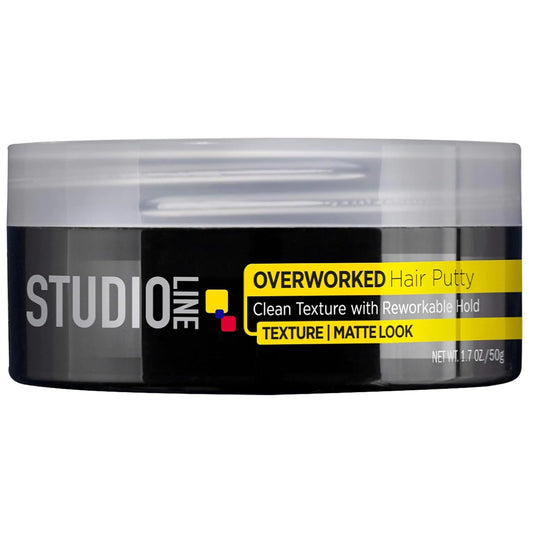 L'Oreal Paris Studio Line Overworked Hair Putty, 1.7 Ounce (Pack of 4)