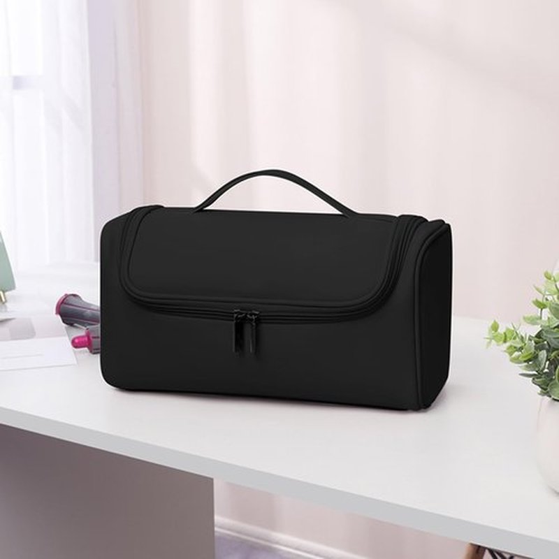 Gearific Travel Case Compatible with Dyson/Shark Flexstyle,PU waterproof Portable Travel Pouch with Hanging Hook, Carrying Case Compatible for Dyson/Shark Airwrap Flexstyle Complete Styler (Black)