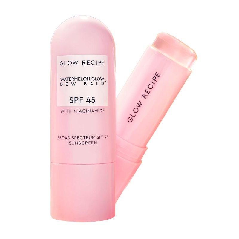 Glow Recipe Face Sunscreen Stick SPF 45 | Hydrating Korean Sunscreen with Hyaluronic Acid & Niacinamide - Travel Size (.58oz)