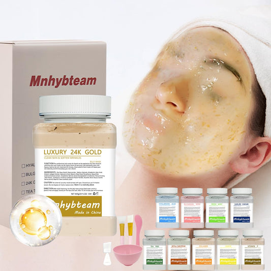 Mnhybteam Jelly Masks For Facials Professional, hydrojelly Mask SkinCare Spa Face Mask Gel Powder Hydrating & Deeply Purifying hydrojelly Mask Spa Set, (Bulgarian Rose Pack of 1), 23 Fl Oz