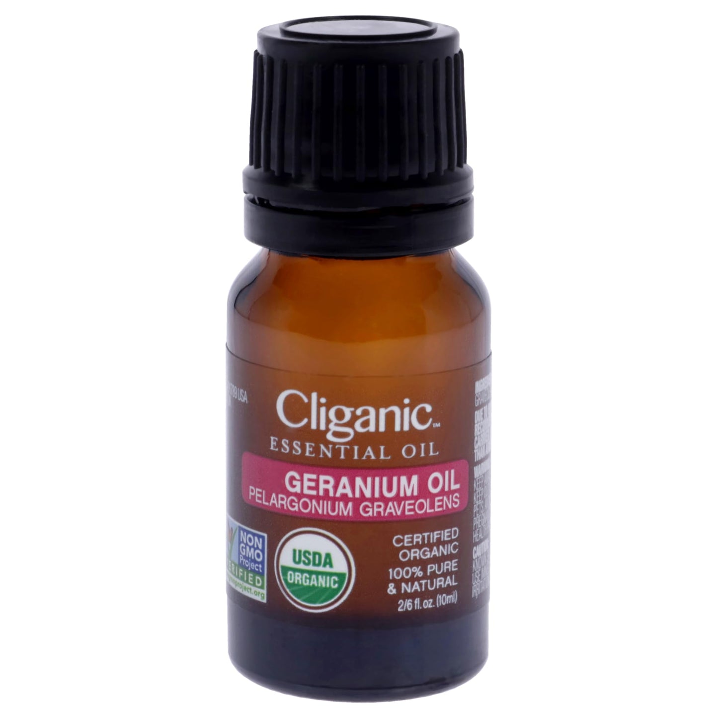 Cliganic Organic Geranium Essential Oil, 100% Pure Natural for Aromatherapy | Non-GMO Verified