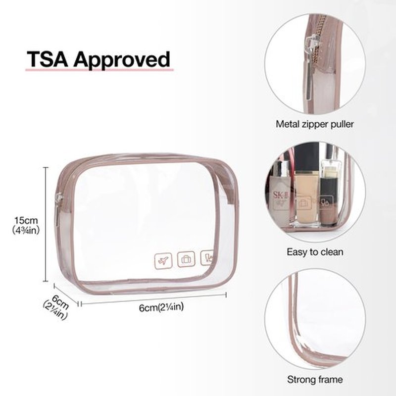 BAGSMART Toiletry Bag Hanging Travel Makeup Organizer with TSA Approved Transparent Cosmetic Bag Makeup Bag for Full Sized Toiletries, Large-Dark Purple