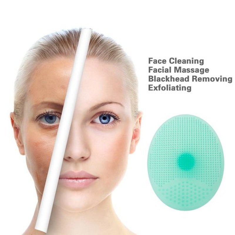6 Pack Face Scrubber, Soft Silicone Facial Cleansing Brush Exfoliator Blackhead Acne Pore Pad Cradle Cap Wash for Deep Cleaning Skin Care
