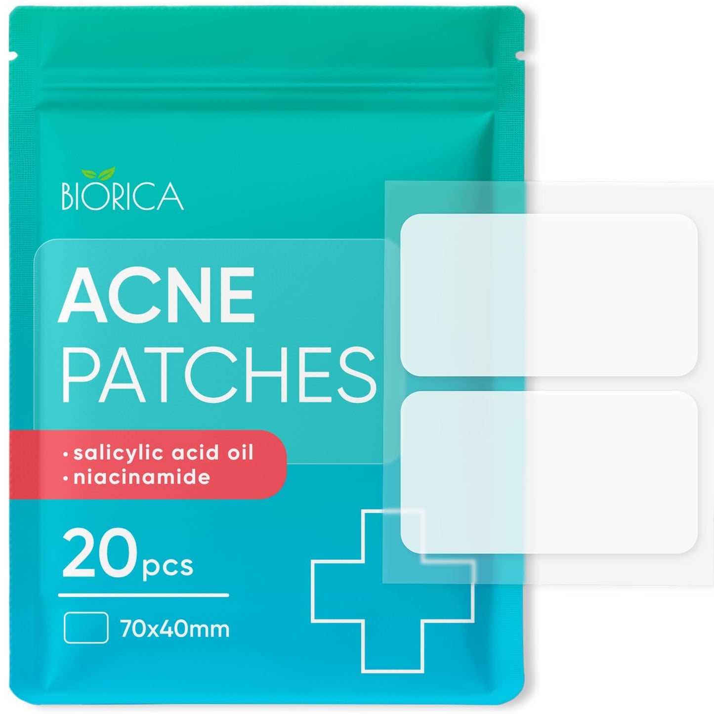 BIORICA Pimple Patches for Face with Tea Tree Oil. Hydrocolloid Acne Pimple Patches. Blemish Patches, Acne Dots, Pimple Stickers, Acne Patch and Pimple Patch