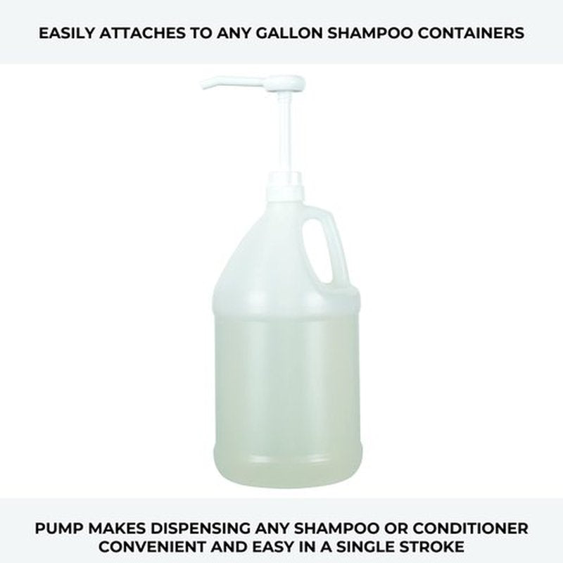 Ginger Lily Farms Premium Gallon Pump, Dispenses One Ounce Per Pump, Fits Most Standard Gallon Bottles and Containers (Pack of 4)