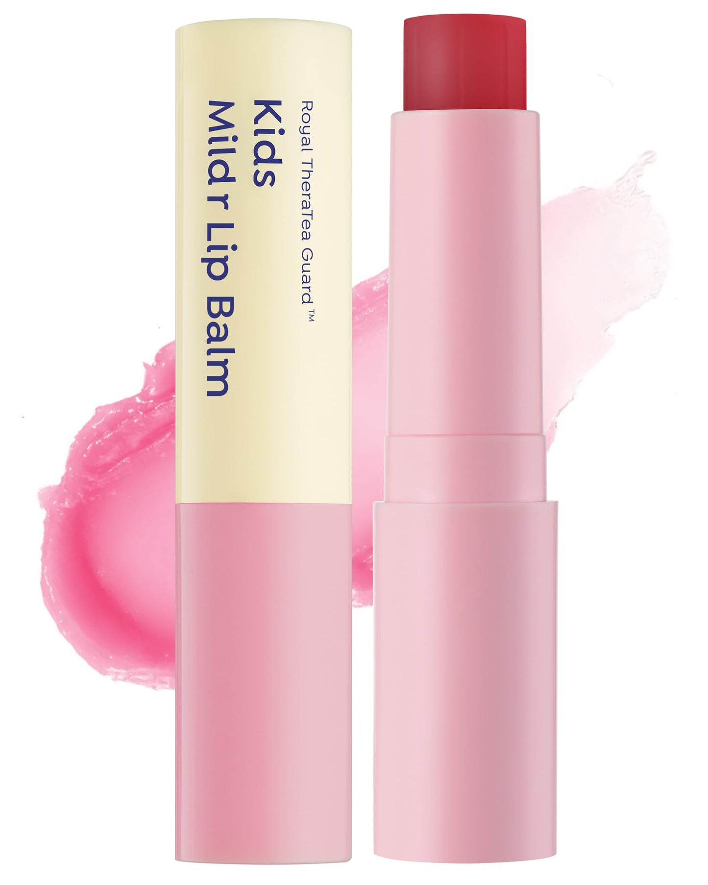 GOONGBE Kids' Color Lip Balm - Korean Kids Red Tint Lip Balm for Chapped and Cracked Lips with Natural Pigments - Hydrating Lips with Plant Oils and Shea Butter - Allergen Free Scent, 0.1 oz.