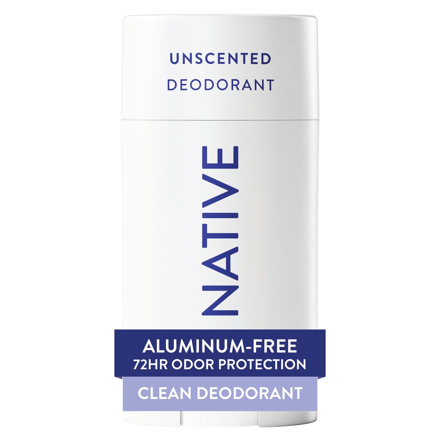 Native Deodorant Contains Naturally Derived Ingredients, 72 Hour Odor Control, Deodorant for Women and Men, Aluminum Free, Unscented 2.65oz