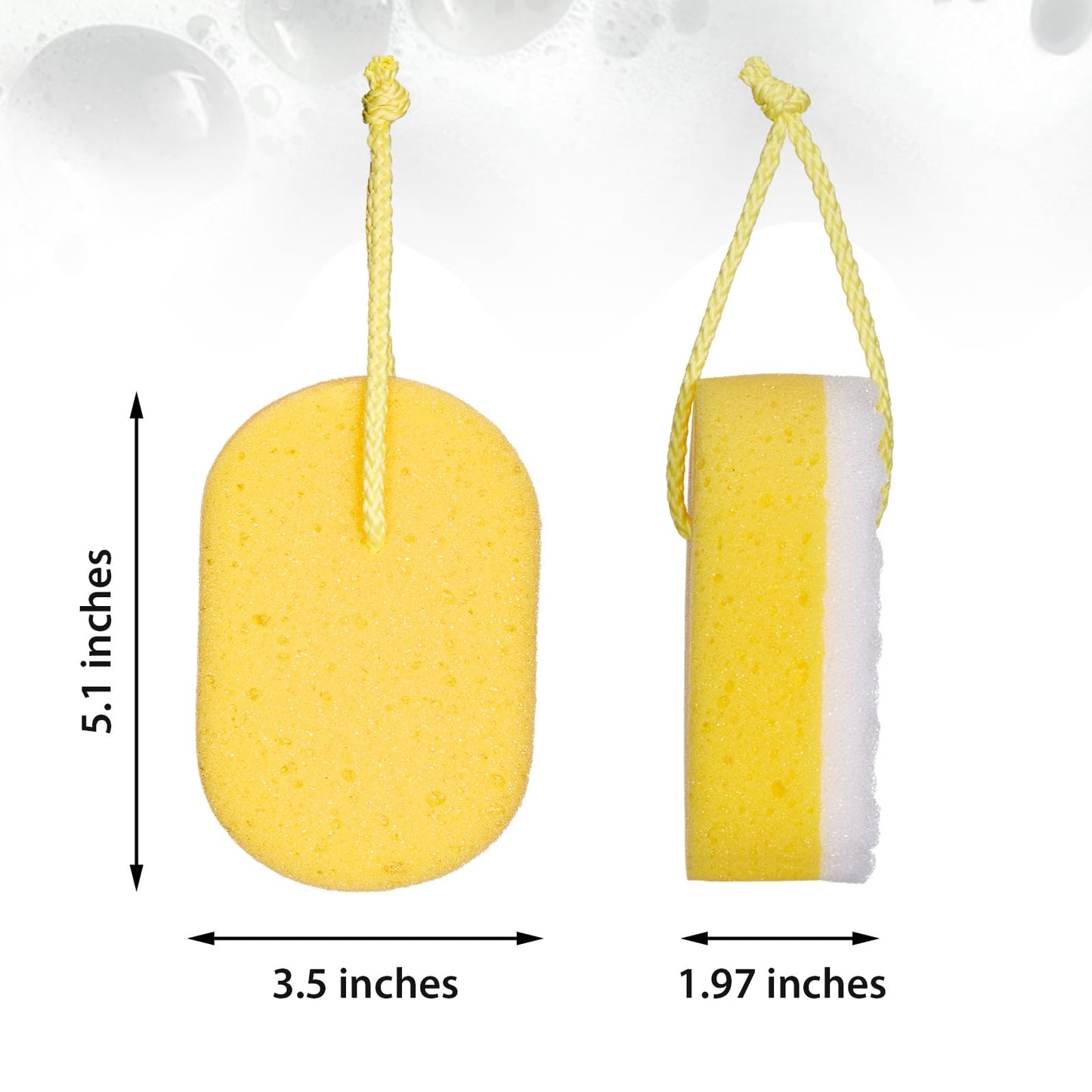 Boao 5 Pieces Soft Bath Sponge Shower Natural Gentle Soothing Body Fiber Exfoliating Shower Sponge Wash Bouquet for Women Men, Random Color(Cute Color)