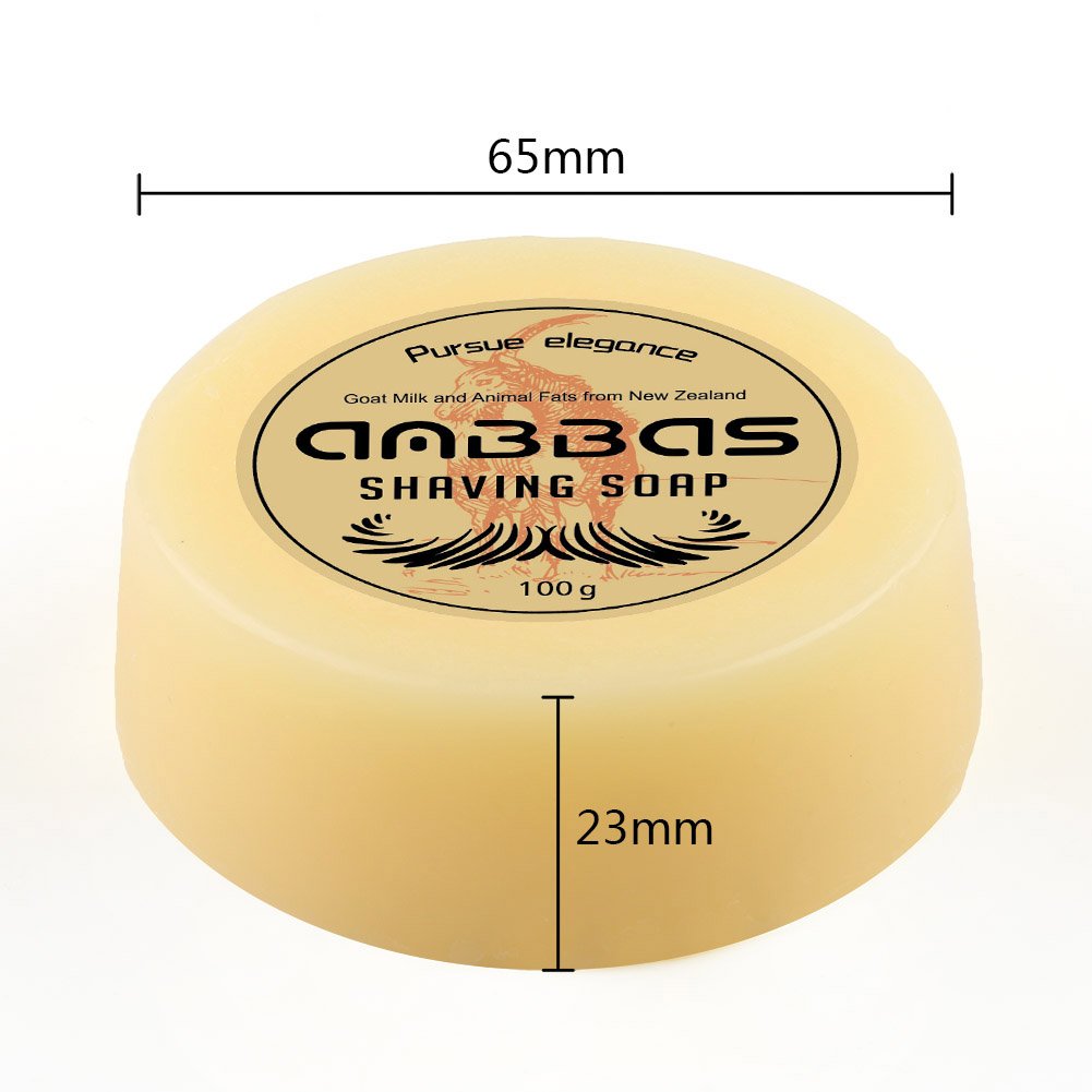Anbbas Shaving Soap Goat Milk for Men Beard Traditional Wet Shave(7oz)