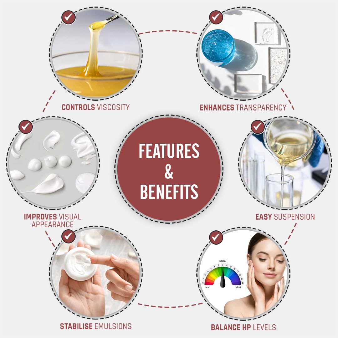 CARBOMER 940 Powder – Cosmetic Grade Gel Thickener for Gels, Creams & Serums – CARBOPOL 940 Rheology Modifier for DIY Skincare & Cosmetic Formulation – 50 g (1.76 oz)