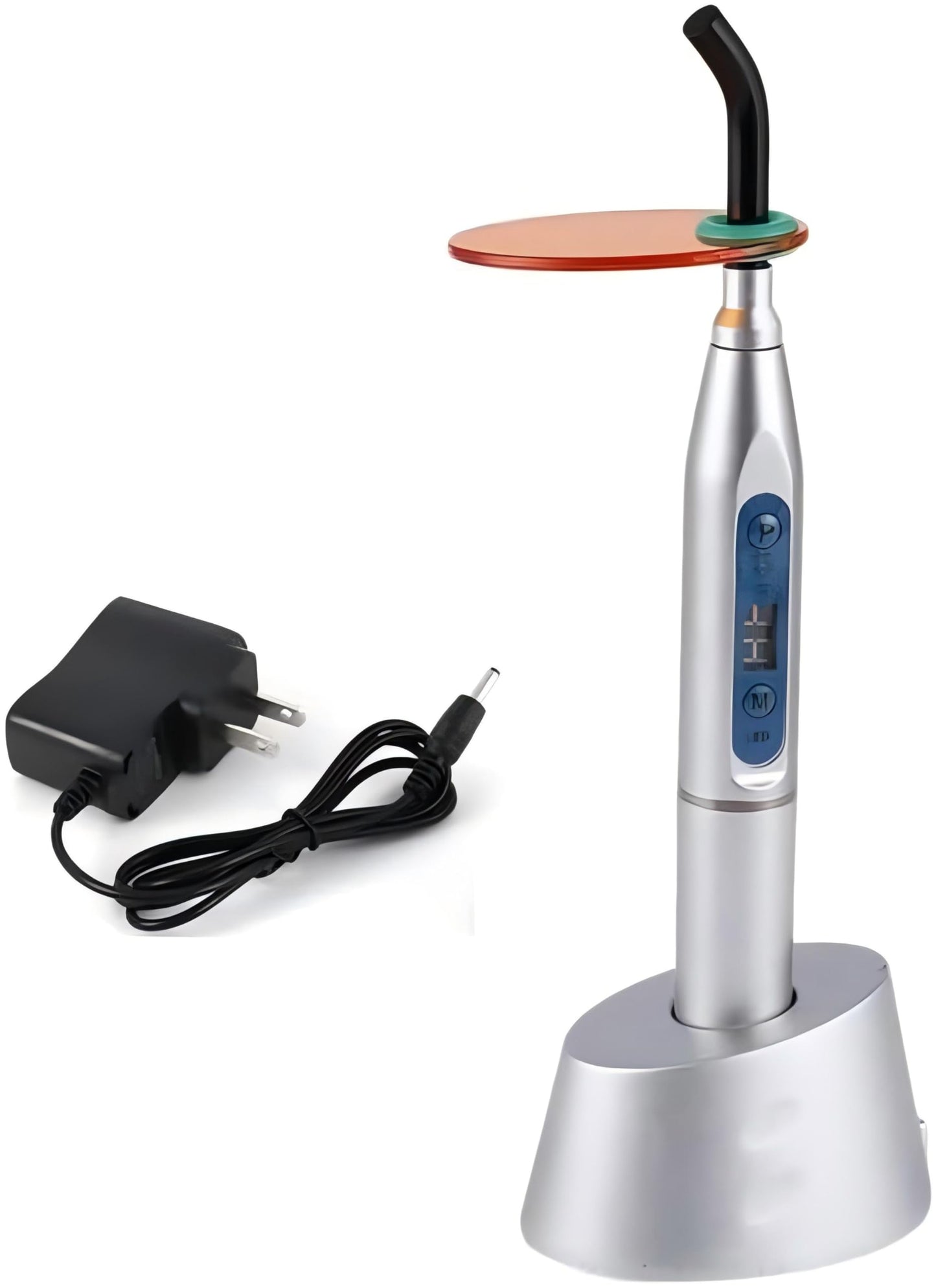 Handheld UV Light with Stand, Mini Portable Cordless Lamp with LCD Display, Eye-Protective Cover, White JU-K1-836545