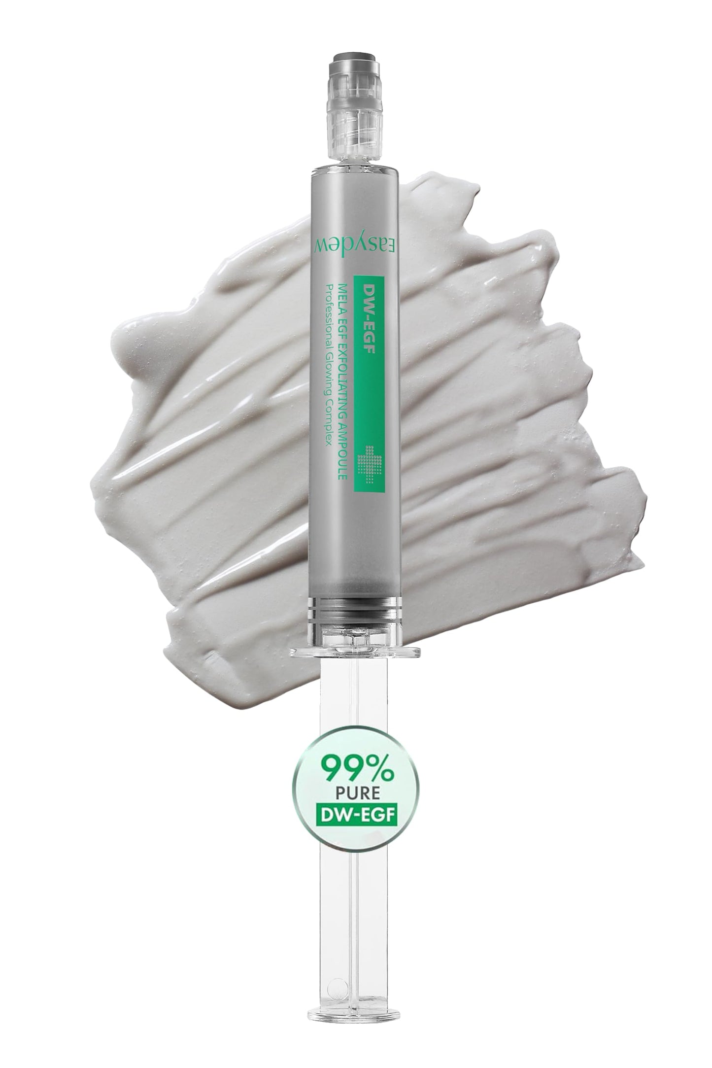 Easydew Mela EGF Exfoliating Ampoule - Age-Defying Face Serum with Black Bee Propolis, Niacinamide, AHA, BHA & LHA - Korean Skin Care for Pore Buildup & Skin Barrier Repair (Pump, 0.27 fl oz)