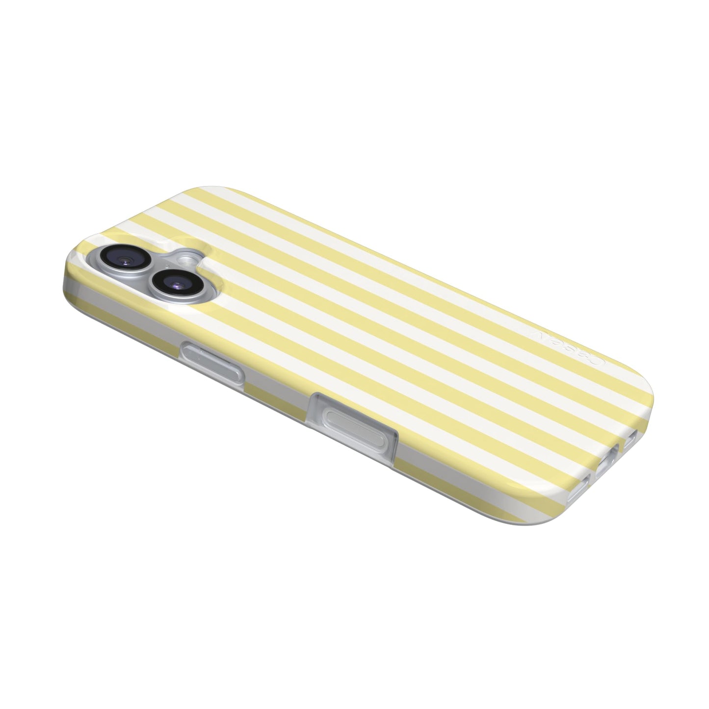 Casely iPhone 17 Case | Butter Yellow Stripes | Sunday Best | Compatible with MagSafe | Classic Ultra Slim Design