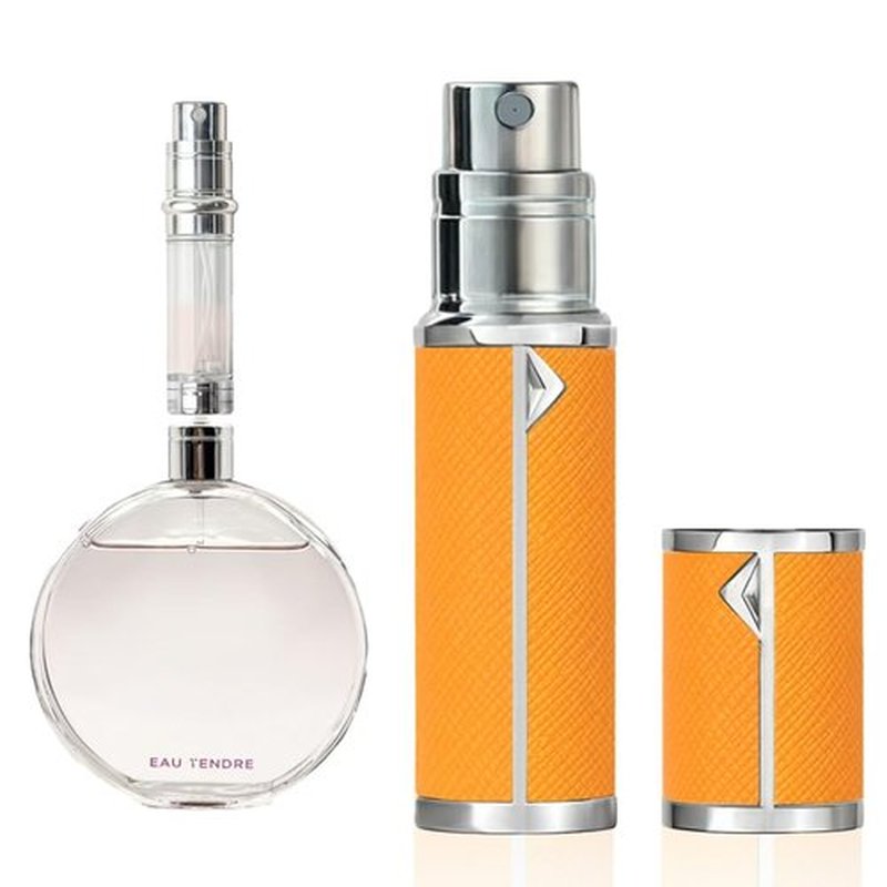 muilsae AB00YL Leatherette Refillable Perfume Atomiser 5ml, Bottom Fill Perfume Bottle, Portable and Leak-proof Suitable for Women and Men (AB00YL 5ml)