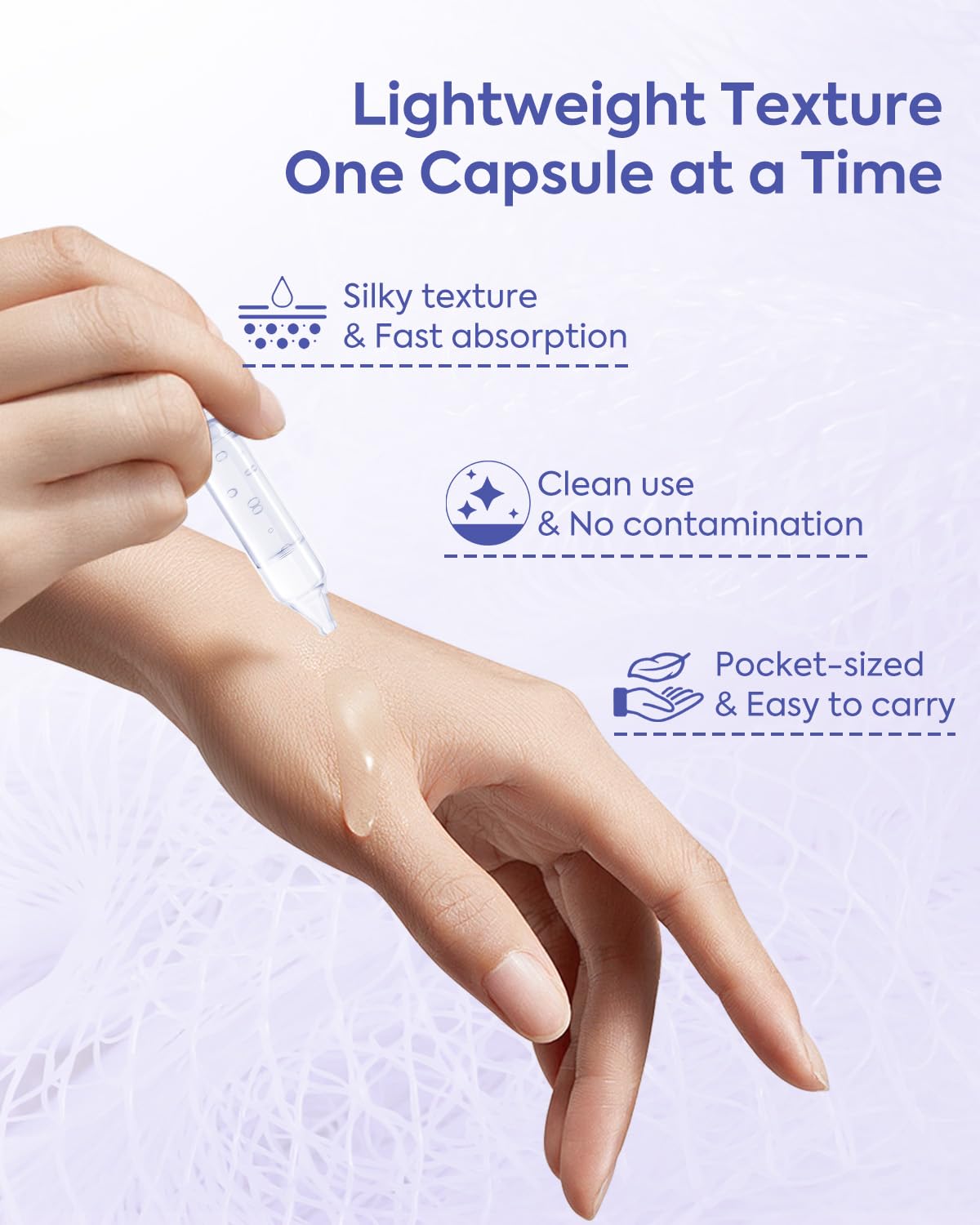 KOMFYMED Hydrating Serum Ampoules with Sodium Hyaluronate & Algae Extract, Deep Moisture & Barrier Repair, Single-Use Skincare Serum for Dry & Sensitive Skin (1.5ml / 0.05 fl.oz × 5) 可复美吨吨次抛精华