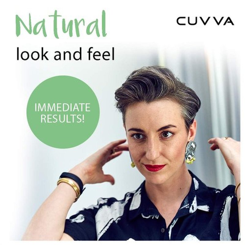Hair Building Fibers by CUVVA for Fine & Thinning Hair (GRAY) - Thicker Looking Hair in 15 Seconds - 10 Different Shades for Men & Women - 0.87oz
