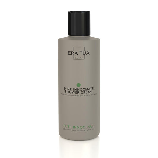 ERA TUA Pure Innocence Shower Cream | Exquisitely Dutch Made & Formulated | Softening Body Wash for All Skin Types | moisturizing cream Floral Scent of White Jasmine, Shea, Rose & Ylang-Ylang 200 ml