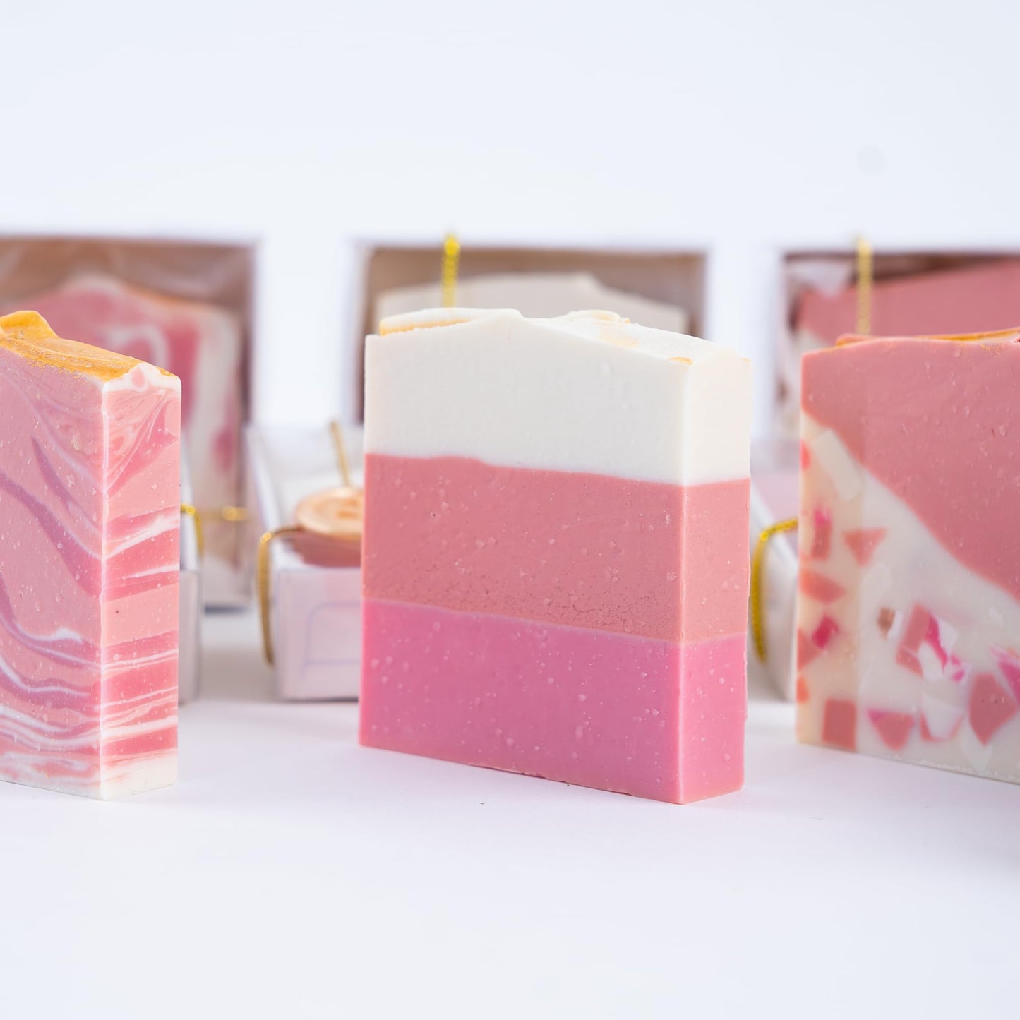MIODUO DECOR Natural Handcrafted Artisan Soap Bars with Organic Oils & Shea Butter, Deeply Moisturizing for Dry & Sensitive Skin on Full Body, Hands & Face