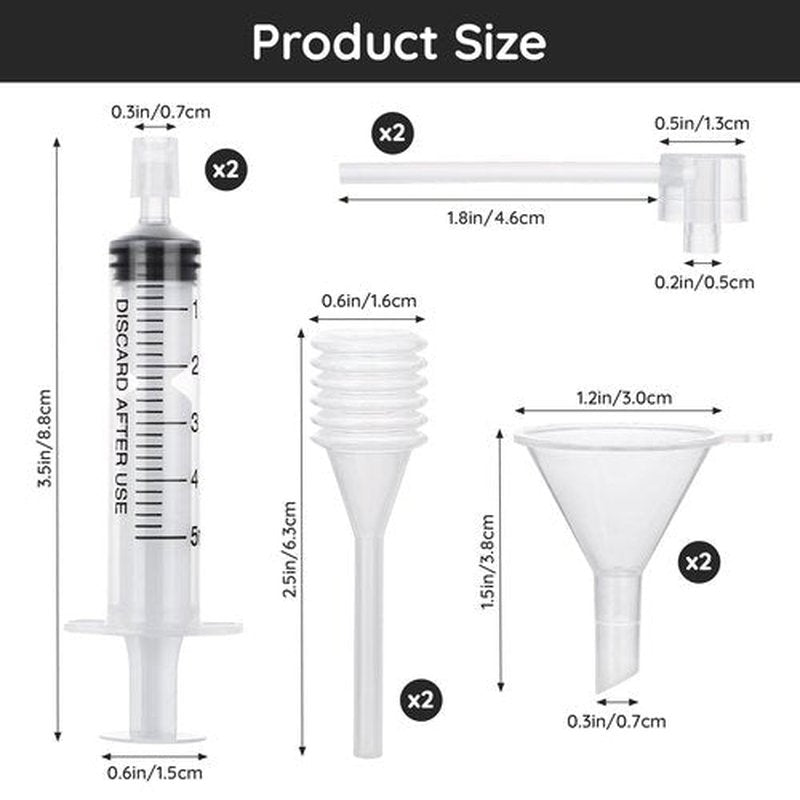 Segbeauty Perfume Refill Tool Kit, 8pcs Plastic Clear Perfume Dispenser Transfer Tool Set, Perfume Funnel Cosmetic Dispenser Pump Transfer Tool for Travel Refillable Perfume Atomizer Refill Tool