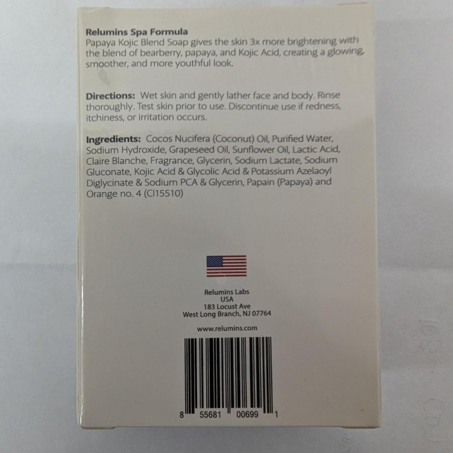 Relumins Triple Glow Bar Soap, Professional Spa Formula – Cleansing Plant-Based Skincare with Exfoliation and Skin-Smoothing Benefits, Rich Lather, for a Glowing Summer Skin – 135g x 5 Bars