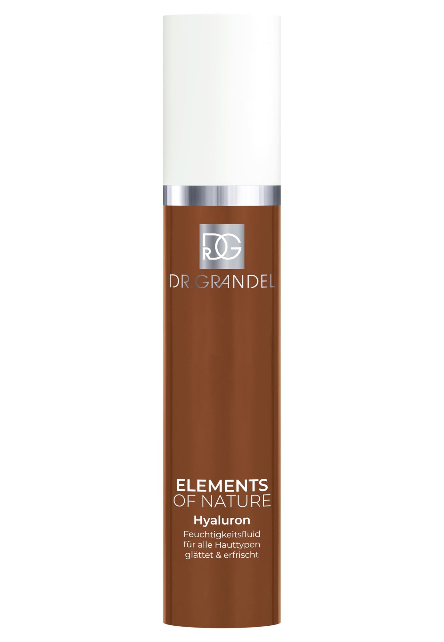 Dr. Grandel ELEMENTS OF NATURE Hyaluron – Light fluid, 24-hour moisturizer for the face, neck, and décolleté, with Depot Hyaluron and arginine, hydrating, smoothing, and quickly absorbed