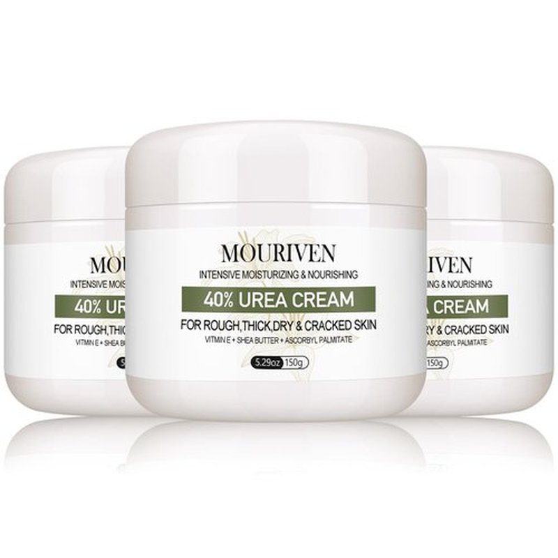 3 Packs Urea Cream 40 Percent - Foot & Hand Cream, for Dry, Cracked Heels, Feet, Knees, Elbows, and Hands, Callus Remover, Maximum Strength Urea Lotion for Softening and Moisturizing