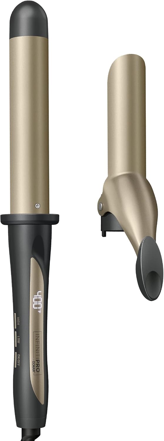 Tourmaline Ceramic Tapered Curling Wand - 1 1/4" to 3/4" for Beachy Waves