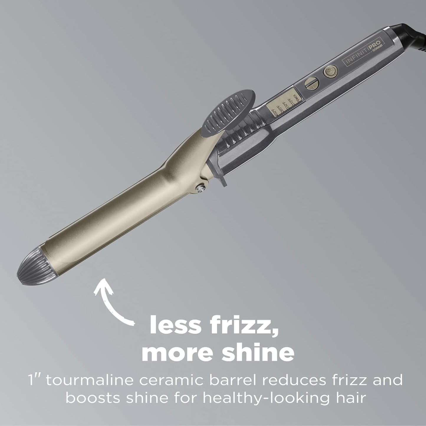 Tourmaline Ceramic Tapered Curling Wand - 1 1/4" to 3/4" for Beachy Waves