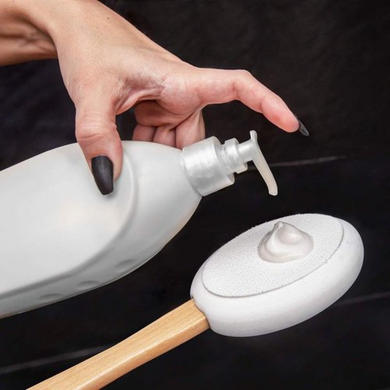 Toem Lotion Applicator For Back | Easy Reach | Self-Application of Cream Sunscreen Self Tanner | Includes 1 Applicator Handle, 4 Pads & 1 Hook (4 Pads)