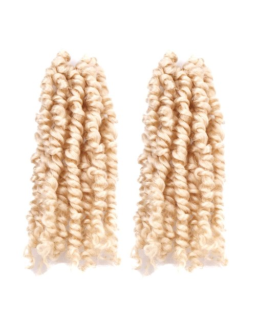Miss Sula Passion Twist Hair-Pre-twisted Passion Twists,Pre-Looped Crochet Braids Made Of Bohemian Hair Synthetic Braiding Hair Extensions (6 Inch(Pack of 2), 613#)
