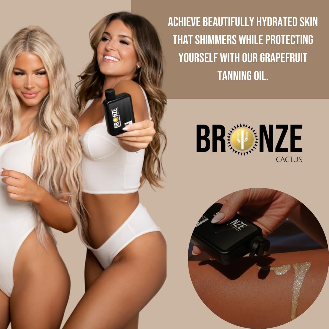 Bronze Cactus Grapefruit Tanning Oil SPF 15, 3.4 fl oz