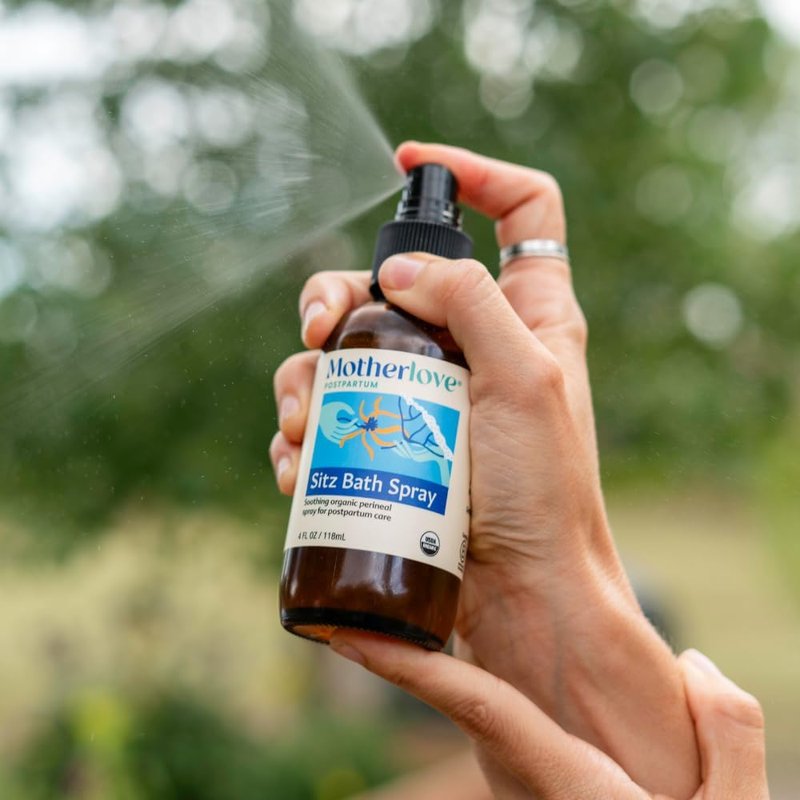 Motherlove Sitz Bath Spray - Herbal Perineal Care for Postpartum Relief | USDA Organic, Vegan, 2 oz