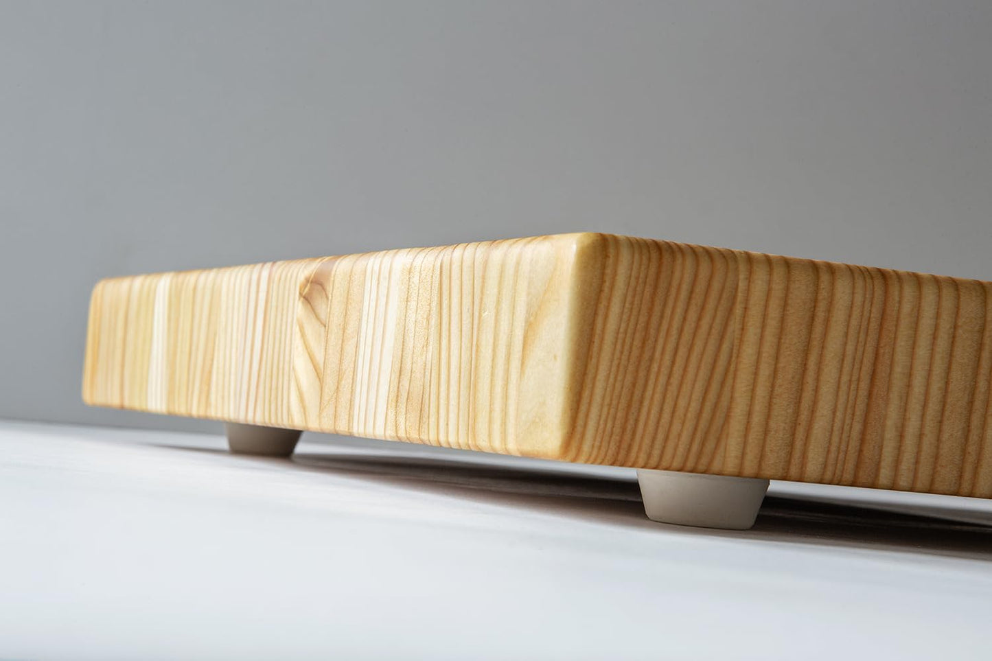 Larch Wood Canada End Grain Medium Cutting Board, Standard Line, Handcrafted for Professional Chefs & Home Cooking, 17-3/4" x 13-1/2" x 1-5/8"