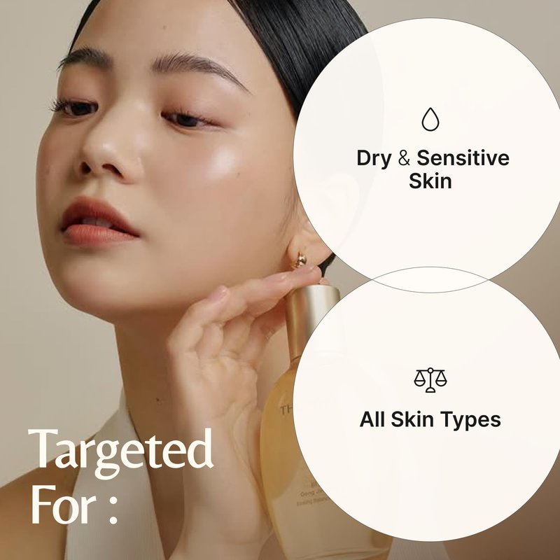 THE WHOO Gongjinhyang Firming Emulsion | Lightweight Anti-Aging Lotion with Glycoprotein & Arginine | Enhances Elasticity & Skin Resilience