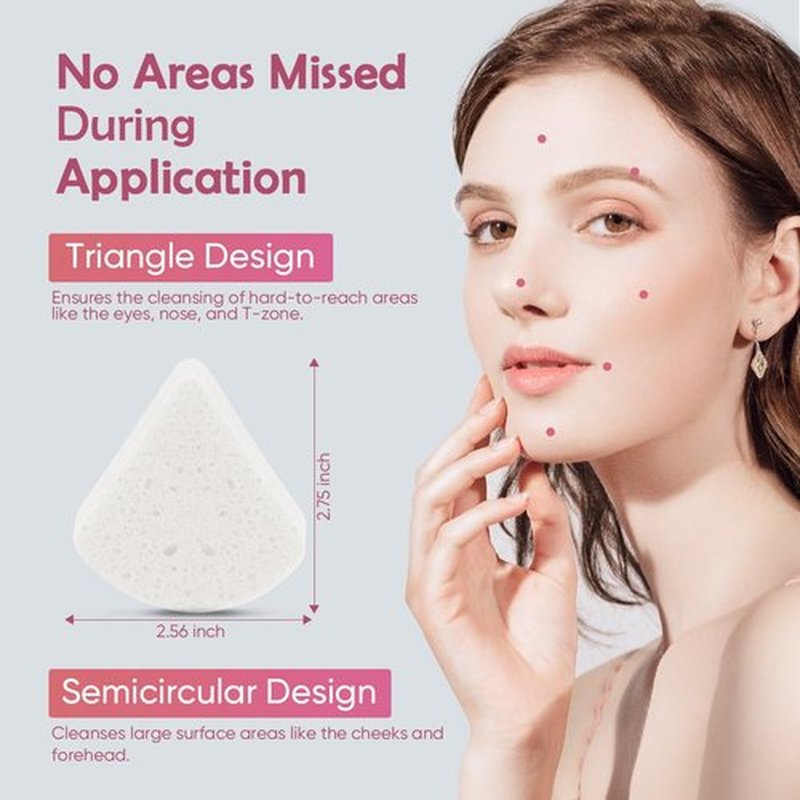 96Count Compressed Facial Sponges White, AIDEA Reusable Makeup Remover Pads, Travel Essentials, Face Cleansing Pads, Natural Cellulose Cosmetic Spa Sponges for Facial Cleansing, Exfoliating Pads