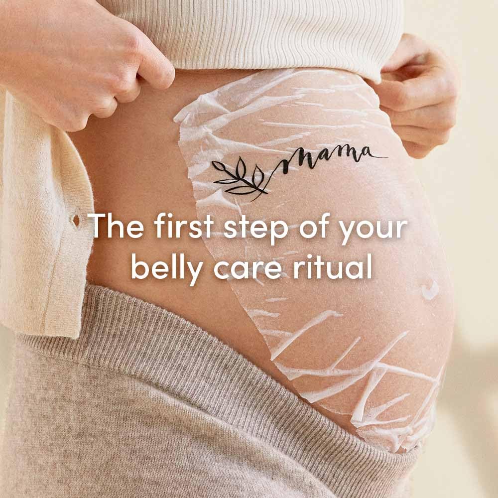 Evereden Soothing Belly Mask - 1 Belly Mask for Pregnant Women 2nd & 3rd Trimester - Hydrating, Nourishing, & Soothing Pregnancy Skin Care Belly Masks - Clean & Vegan Pregnancy & Maternity Products