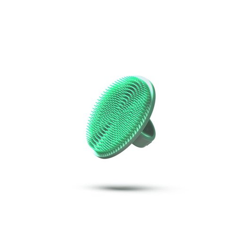 Boie USA Face Scrubber - Handheld Facial Tool, Deep Cleansing Exfoliating Facial Brush. Fights Acne with Gentle, Silicone-Like Bristles, Long Lasting, & Hypoallergenic (Mint)