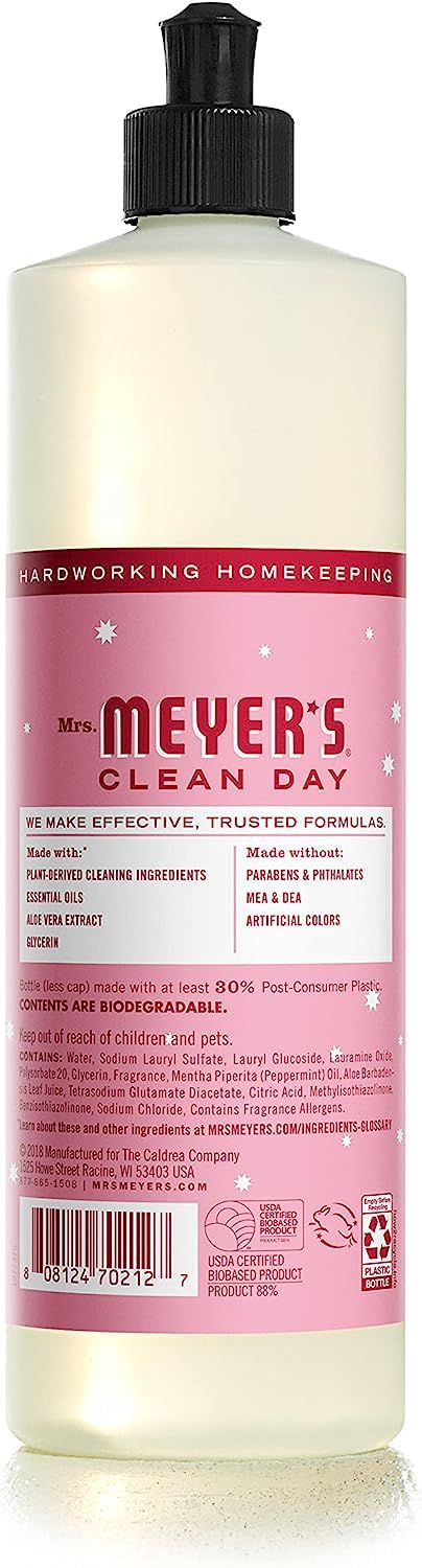 Mrs. MEYER'S CLEAN DAY Variety, 1 Liquid Hand Soap, 12.5 OZ, 1 Liquid Dish Soap, 16 OZ, 1 CT (Peppermint)