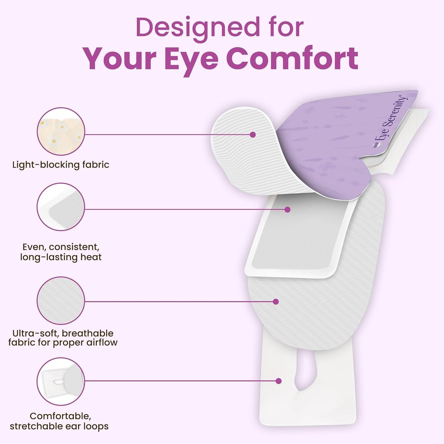 Lure Essentials Steam Eye Mask, Heated Eye Mask, Self Heating Warm Compress for Dry Eyes, Fast Relief for Stye, Puffy Sensitive Eyes, Moist Heat, Relaxation Gifts for Women and Men - Variety
