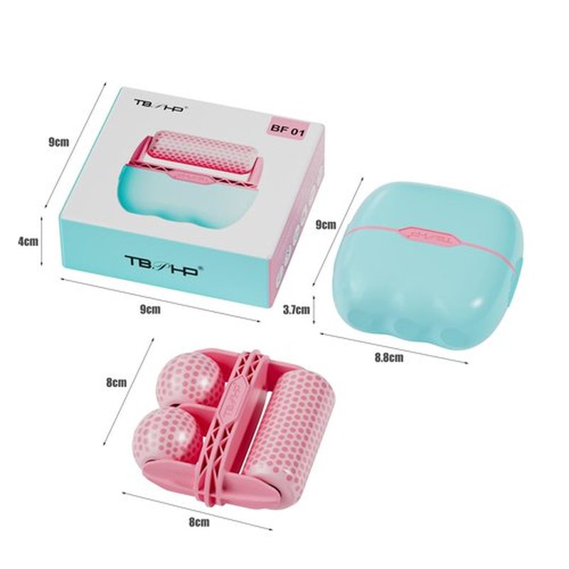 TBPHP Ice Roller BF01 for Face & Eye with Plastic Cover Massager Face Massage Roller Tools (Pink)