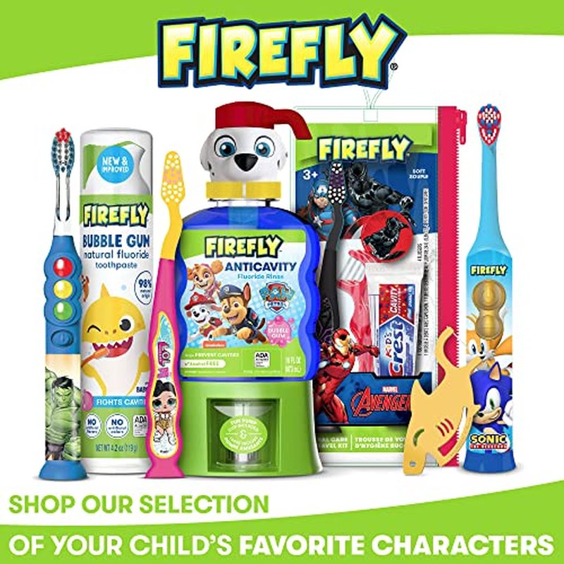 FIREFLY Transformers Sonic Toothbrush with 3D Cover, Soft, Ages 3+