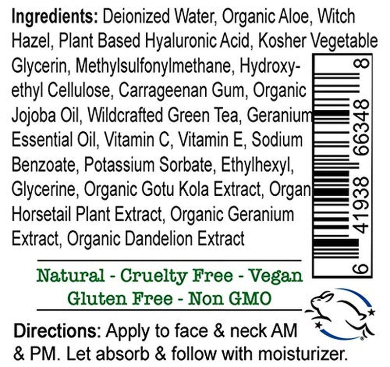 Age Defying Face Serum w/Hyaluronic Acid, Vit C & E | BIG 2 OZ. | Made in USA | Vegan | Cruelty Free | Wrinkles | Plump Fine Lines | Dry Skin