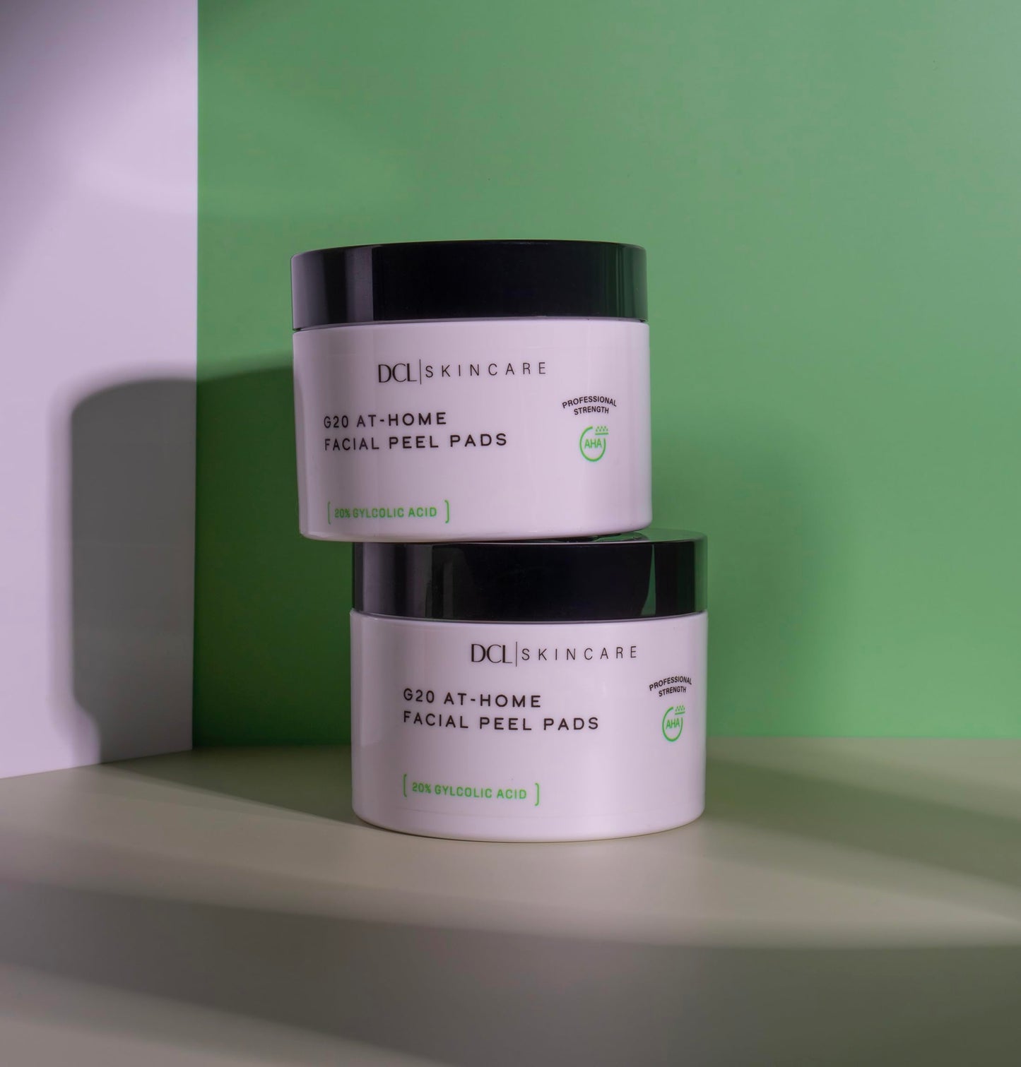 DCL Skincare G20 Glycolic Acid Exfoliating Pads with 20% Glycolic Acid – Skin-Smoothing & Hydrating, 50 Pads