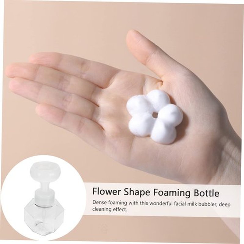 HOLIDYOYO 2pcs Sparkling Bottle Travel Container Soap Dispenser Foaming Body Wash Foam Cosmetic Pump Dispenser Hand Soap Bottles Foam Soap Dispenser Empty Pump Subject Petg