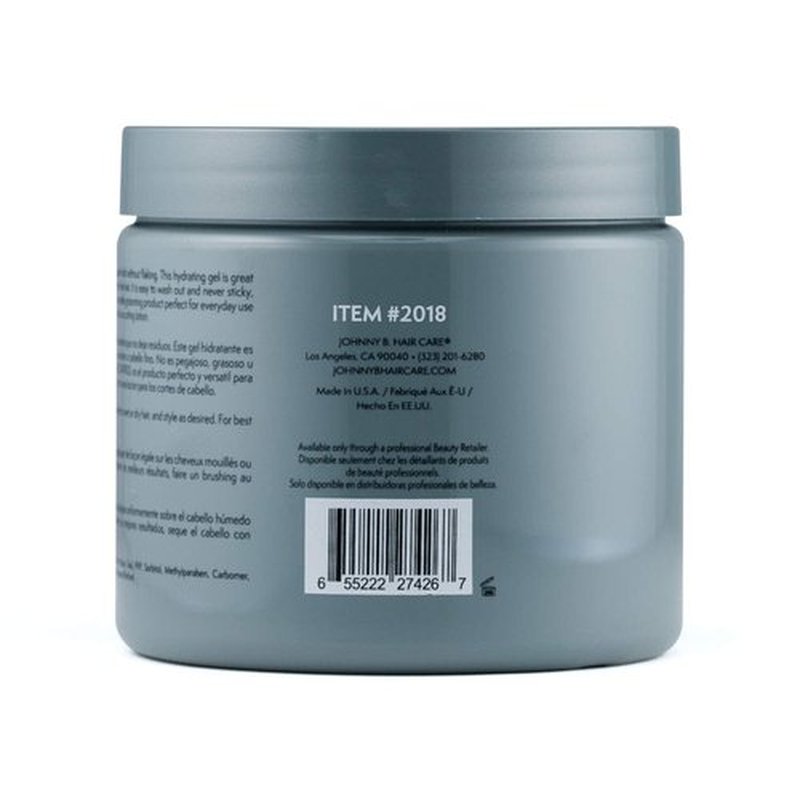 JOHNNY B. Control Alcohol-Free Hair Styling Gel, Strong Hold, All Hair Types 16 oz.